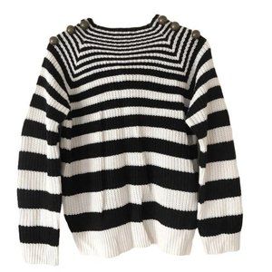 For The Republic Horizontal Striped Knit Sweater Size Large